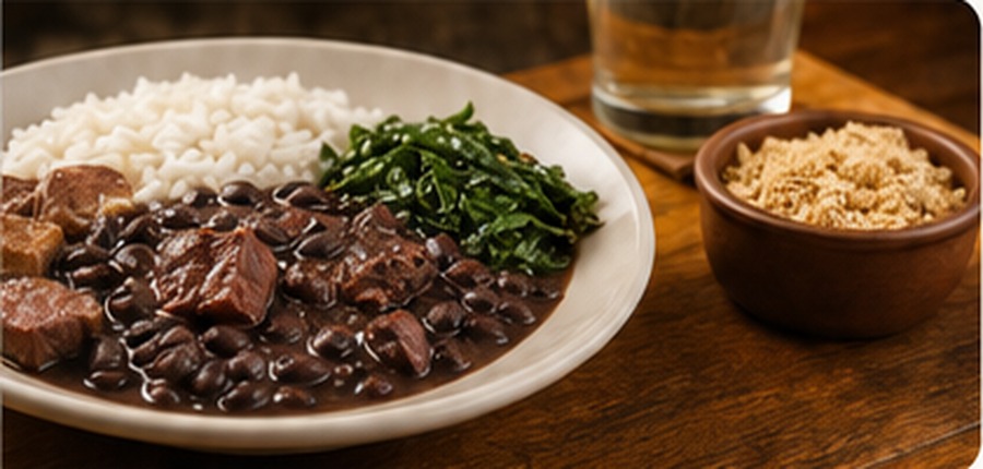 Refeição caseira servida pelo Empório Restaurante